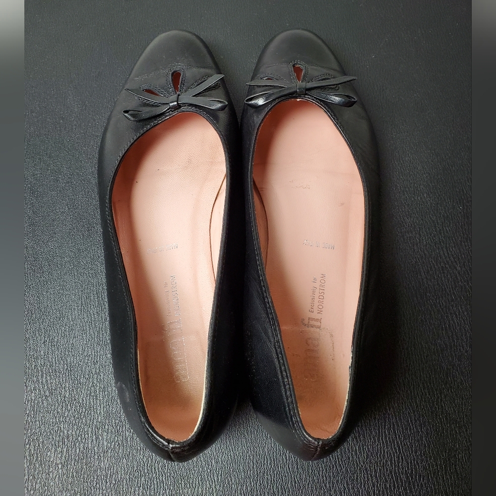 Amalfi for Nordstrom Italian Black Women's Flats Size 9 - Picture 4 of 6